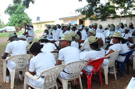 Dayo Adetiloye Speaking @ NYSC CAMP Ekiti State2