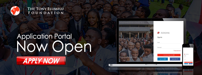 Apply for 2018 Tony Elumelu Foundation $5000 Grant for all African Countries, Closes by 1st of March 2018
