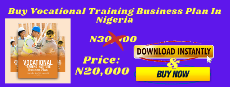 vocational training business plan in nigeria