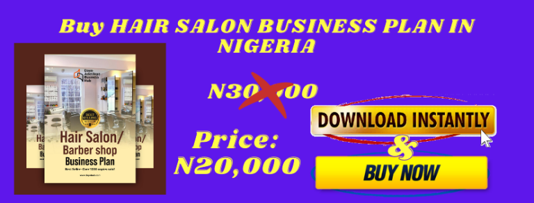 hair salon business plan in nigeria pdf