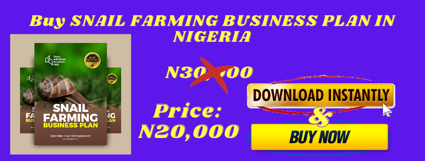 snail farming business plan in nigeria