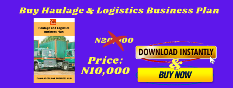 haulage business plan in nigeria