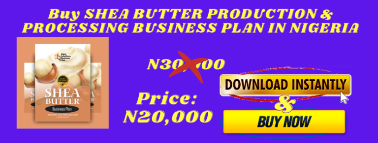 business plan for shea butter production