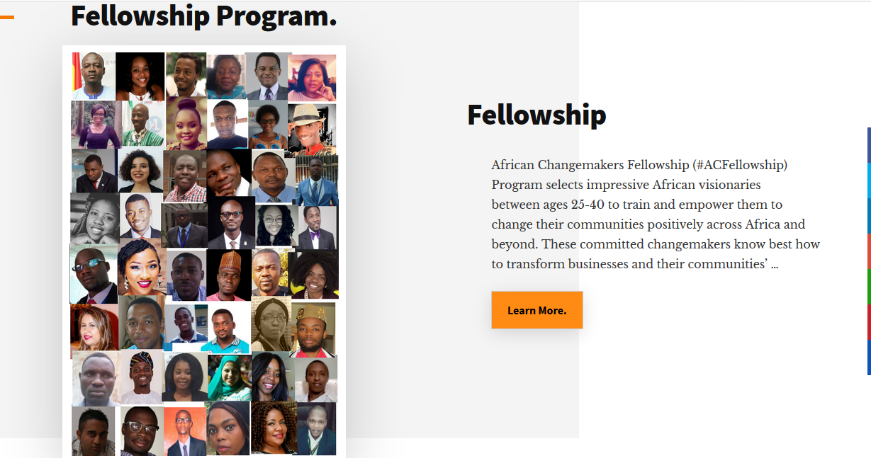 Apply for African Changemakers Fellowship Program for Cohort 2, 2018