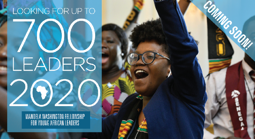 Mandela Washington Fellowship for Young African Leaders 2020