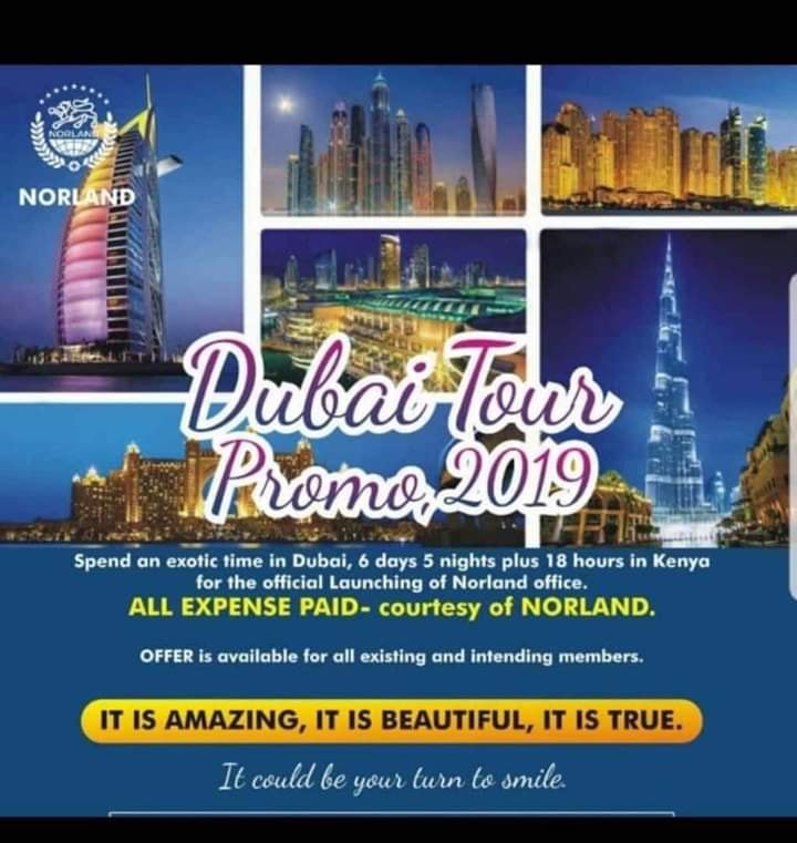 JOIN NORLAND DUBAI TOUR PROMOTION 2019