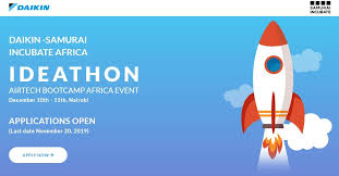 Daikin-Samurai Incubate Africa Ideathon 2019 for African Startups (up to $150,000 funding)