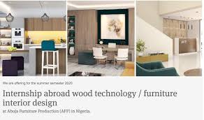 Julius Berger Internship Abroad Wood Technology / Furniture Interior Design For Young Nigerians 2020