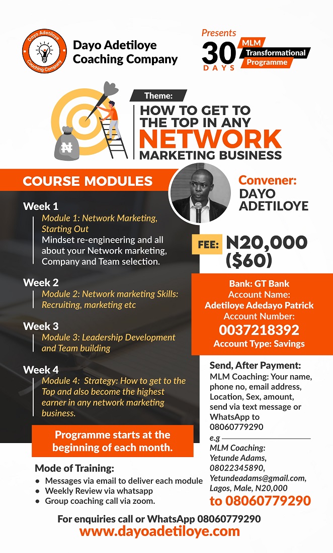 Network Marketing Coaching in Nigeria