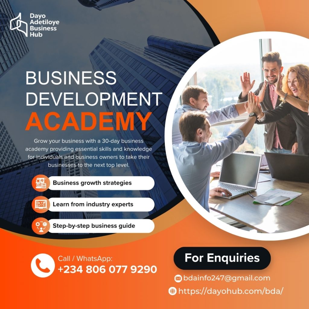 Register for Cohort 3 Business Development Academy BDA